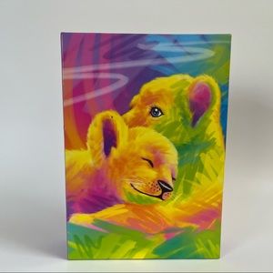 •Y2K Lisa Frank Brushstroke Lions Supply Box•